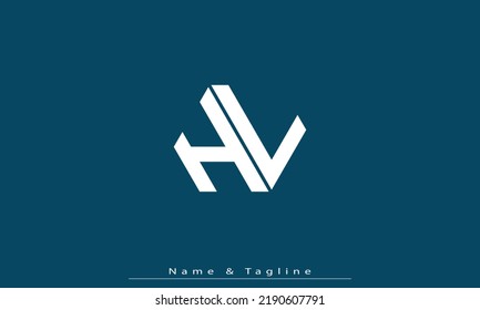 Letras alfabéticas Iniciales Logotipo Monograma HL , LH