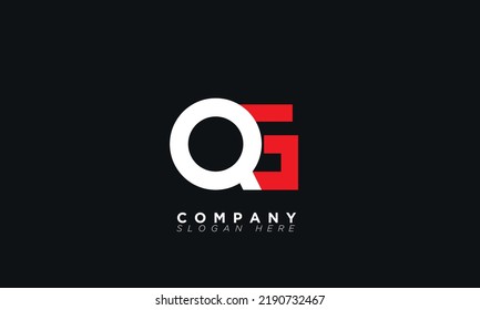 Alphabet letters Initials Monogram logo QG, GQ, Q and G