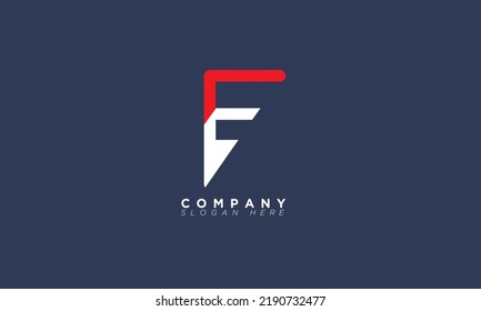 Letras alfabéticas Iniciales Logotipo de Monograma EF, FE, E y F