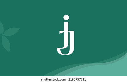 Alphabet letters Initials Monogram logo JJ