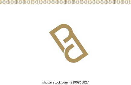 Alphabet letters Initial Monogram Logo PD, DP, P und D