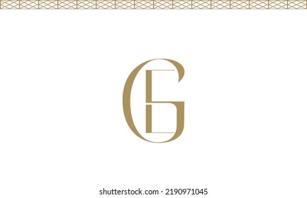 Alphabet letters Initials Monogram logo EG, GE, E and G