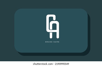 Alphabet letters Initials Monogram logo CA, AC, C and A