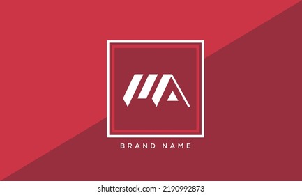 Alphabet letters Initials Monogram logo MA, AM, M and A