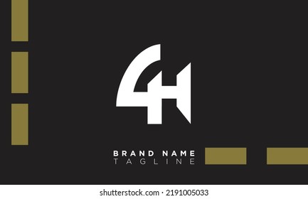Alphabet letters Initials Monogram logo CH, HC, C and H