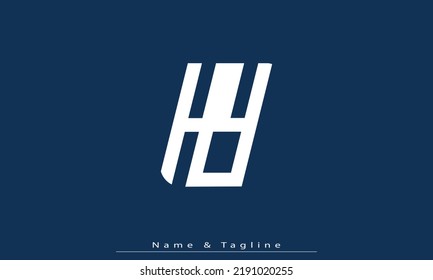 Alphabet letters Initials Monogram logo HY , YH