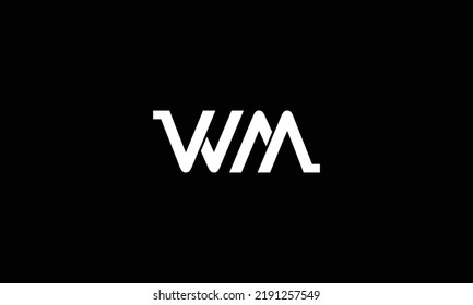 Alphabet letters Initials Monogram logo MW, WM, W and W
