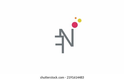 Alphabet letters Initial Monogram Logo FN, NF, F und N