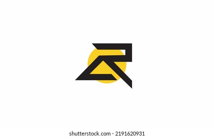 Alphabet letters Initials Monogram logo AR, RA, A and R