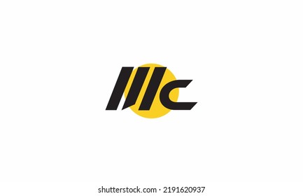 Alphabet letters Initials Monogram logo MC, CM, M and C