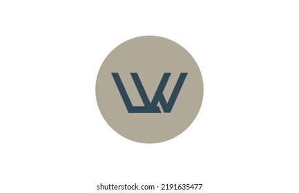 Alphabet letters Initial Monogram Logo WV, VW, W und V