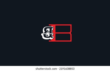 Alphabet letters Initials Monogram logo BB