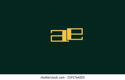 Alphabet letters Initials Monogram logo AE, EA, A and E
