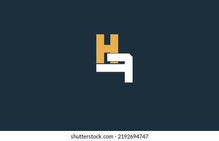 Alphabet letters Initial Monogram Logo HF, FH, H und F 