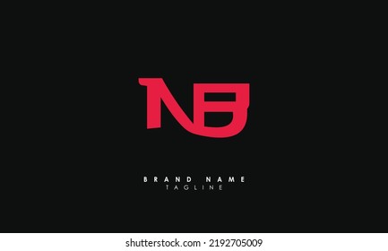 Alphabet letters Initials Monogram logo NB, BN, N and B