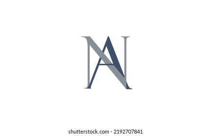 Alphabet letters Initials Monogram logo NA, AN, N and A