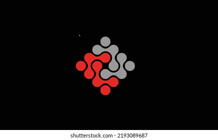 Alphabet Buchstaben Initial Monogram Logo.Gfs Connect Molecule