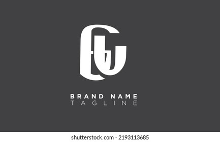 Alphabet letters Initials Monogram logo GU, UG, G and U