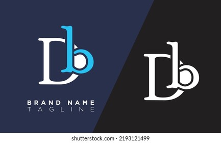 Alphabet letters Initials Monogram logo DB, BD, D and B