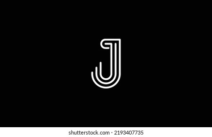  Alphabet letters Initial Monogram Logo JJJ, JJ, J 