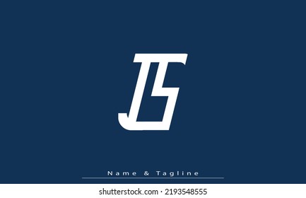 Alphabet letters Initials Monogram logo IS , SI