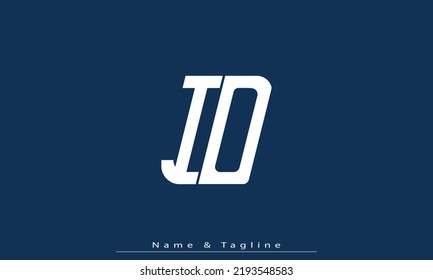 Letras alfabéticas Iniciales Logotipo Monograma IO , IO