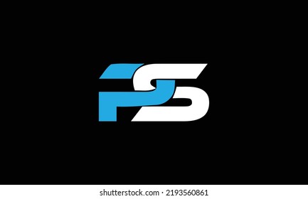 Letras alfabéticas Iniciales Modelo de logotipo SP, SP, S y P plantilla de diseño vectorial.