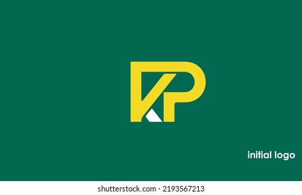 Alphabet letters Initial Monogram Logo KP, PK, K und P
