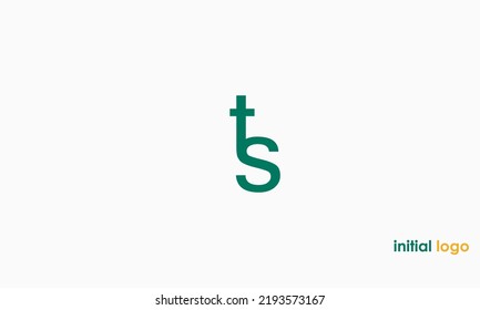 Alphabet letters Initials Monogram logo TS, ST, T and S