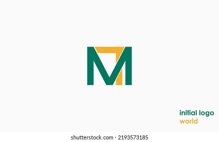 Alphabet letters Initials Monogram logo MT, TM, M and T