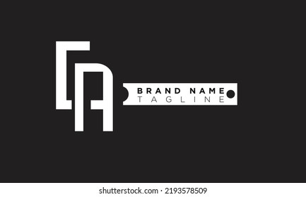 Alphabet letters Initials Monogram logo CA, AC, C and A