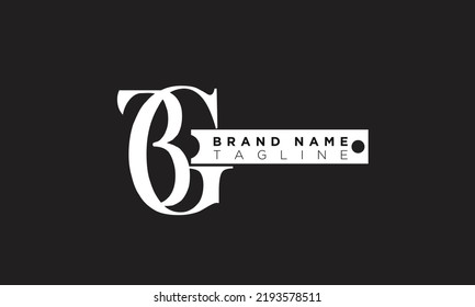 Alphabet letters Initials Monogram logo BG, GB, B and G