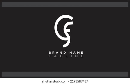 Alphabet letters Initials Monogram logo CSF