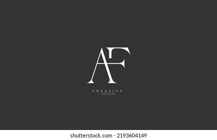 Alphabet letters Initials Monogram logo AF FA A F