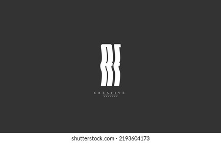 Alphabet letters Initial Monogram Logo AH HA A H