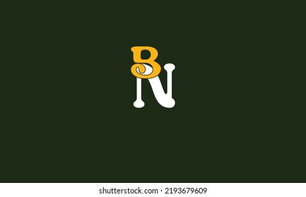 Alphabet letters Initials Monogram logo BN, NB, B and N