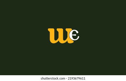 Alphabet letters Initials Monogram logo WE, EW, W and E