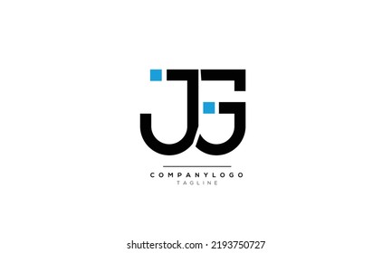 Alphabet letters Initials Monogram logo JG, JG INITIAL, JG letter