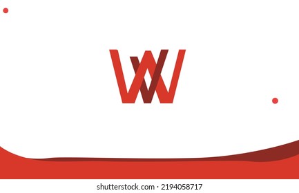 Alphabet letters Initials Monogram logo WV, VW, W and V