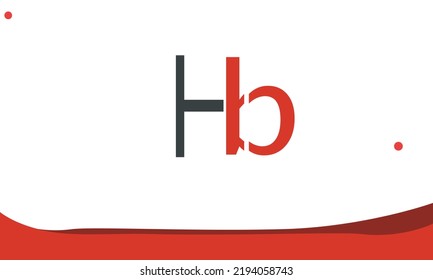 Alphabet letters Initials Monogram logo HB, BH, H and B