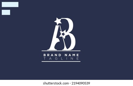 Letras alfabéticas Iniciales Logotipo Monograma AB, BA, A y B