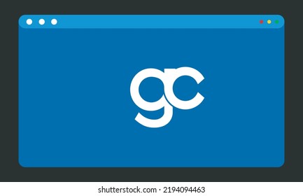 Alphabet letters Initials Monogram logo GC, CG, G and C