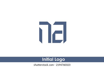 Alphabet letters Initials Monogram logo NA, AN, N and A