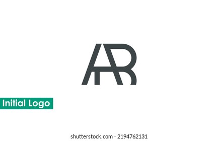  Alphabet letters Initials Monogram logo AR, RA, A and R