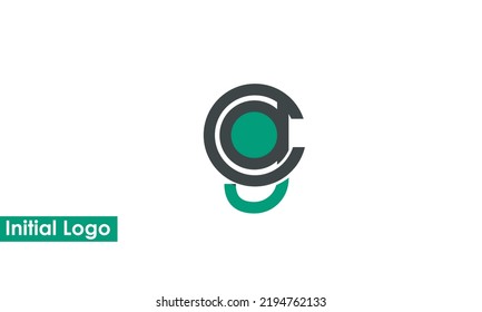 Alphabet letters Initials Monogram logo CG, GC, C and G
