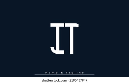 Alphabet letters Initials Monogram logo IT , TI