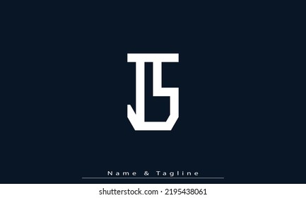 Alphabet letters Initials Monogram logo IS , SI