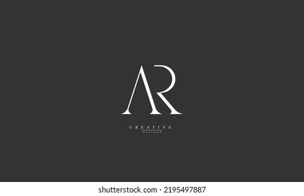 Alphabet letters Initials Monogram logo AR RA A R 