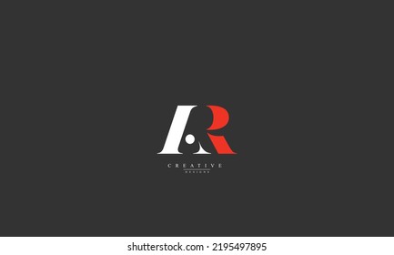 Alphabet letters Initials Monogram logo AR RA A R 