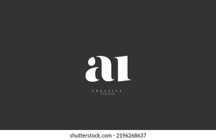  Alphabet letters Initials Monogram logo AU UA A U